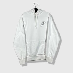 Palace P-Link Hoodie Mens XL White Streetwear Skate Pullover Logo Minimalist